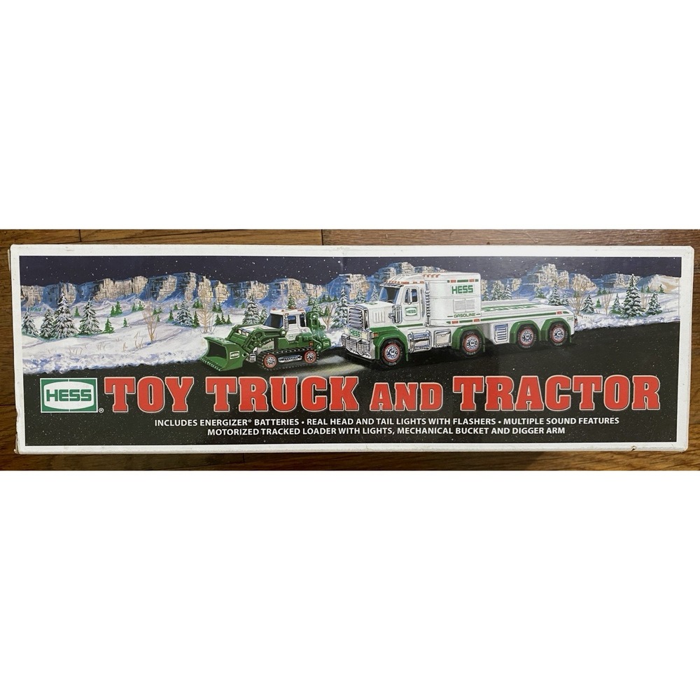 NIB Hess Toy Truck & Tractor With Lights & Sounds Great Holiday or Birthday Gift